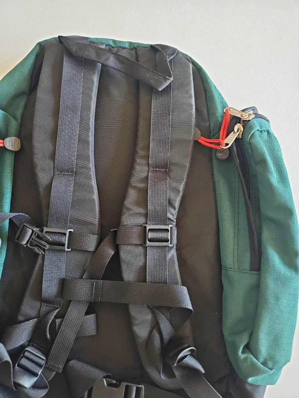 VTG REI Ski Day Pack Backpack Teal Green 2000s Lift Pass Window Side Pockets